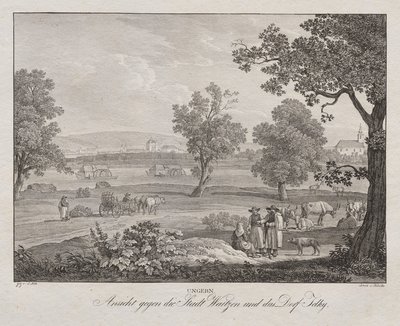 Ungern, Ansicht gegen die Stadt Waitzen und das Dorf Telky de Jakob Alt