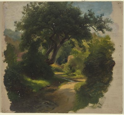 Sendero en el bosque de Jakob Becker