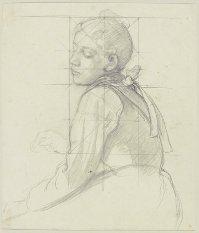 Joven campesina, media figura de Jakob Becker