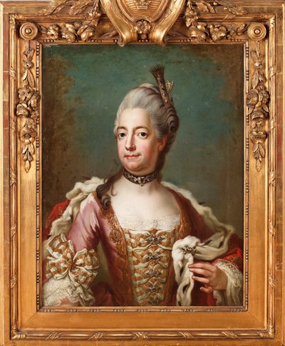 Louise Ulrique (Louise-Ulrique) de Prusse (1720-1782), reine de Suede - Peinture de Jakob Bjoerk (1726-1793), huile sur toile, 73x55 cm - Louisa Ulrika de Prusia, Óleo sobre lienzo de Jakob Bjoerk - Colección privada de Jakob Björk