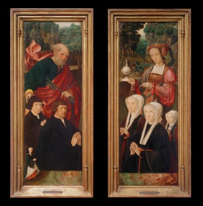 Figuras donantes con San Pedro con llave de Jakob Cornelisz