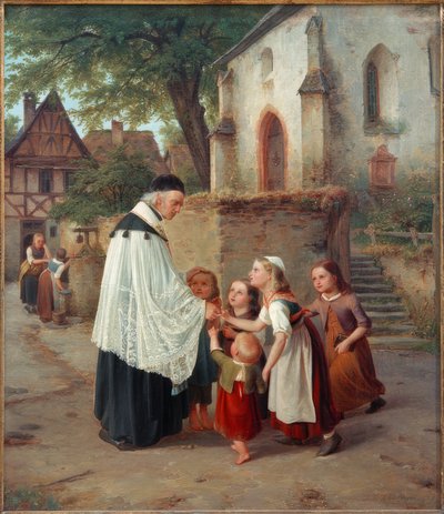 El párroco del pueblo de Jakob Fürchtegott Dielmann