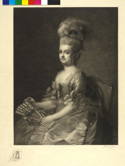 Archiduquesa de Austria María Cristina (aguafuerte) de Jakob Groh