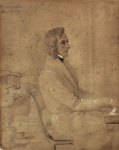 Fryderyk Chopin al piano de Jakob Götzenberger