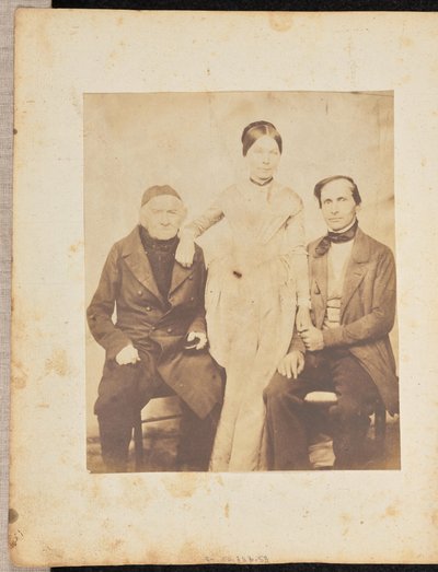 [Retrato de una mujer y dos hombres] de Jakob Höflinger