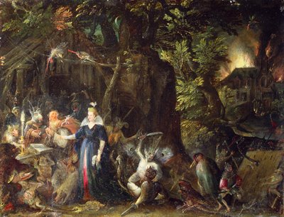 La tentación de San Antonio de Jakob Isaaksz Swanenburgh