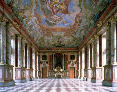El Salón de Mármol en la iglesia abacial de San Florián de Jakob Prandtauer