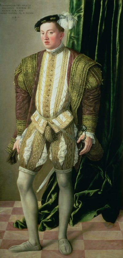 Archiduque Fernando de Tirol (1529-95), hijo del Emperador del Sacro Imperio Romano Germánico Fernando I (1503-64), 1548 de Jakob Seisenegger