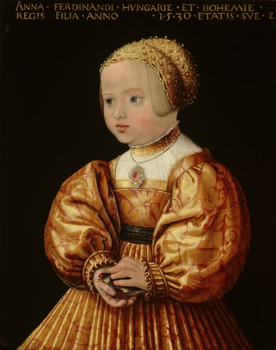 Retrato de Ana de Austria a los dos años, 1530 de Jakob Seisenegger