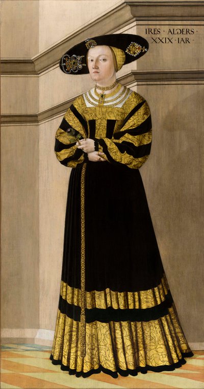 Retrato de Anna von Rosental, 1529 de Jakob Seisenegger