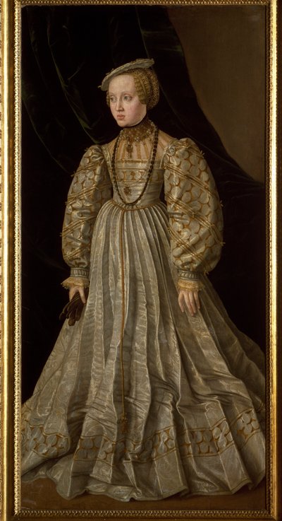 Retrato de Ana de Austria (o Ana de Habsburgo) de Jakob Seisenegger