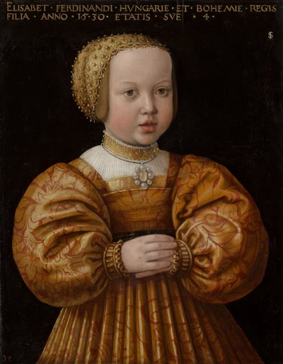 Retrato de Isabel de Austria a los cuatro años, 1530 de Jakob Seisenegger