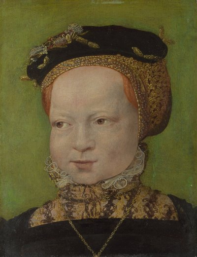 Retrato de una niña, ca 1545 de Jakob Seisenegger