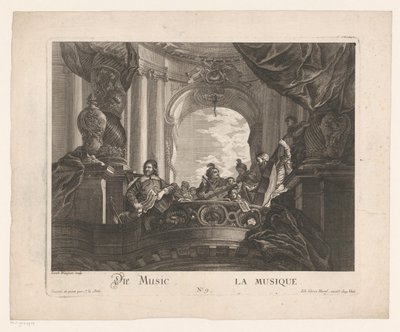 Alegoría de la música Die Music / La musique (título sobre objeto) Representaciones alegóricas (título de serie) de Jakob Wangner