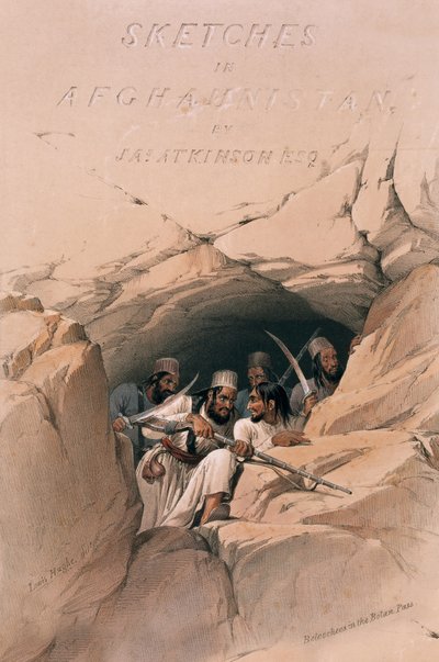 Beloochees en el Paso Bolan de James (after) Atkinson