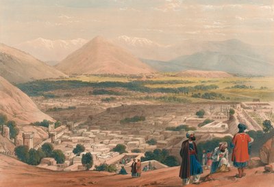 La Balla Hissar y la Ciudad de Kabul, desde la Parte Superior de la Ciudadela de James (after) Atkinson