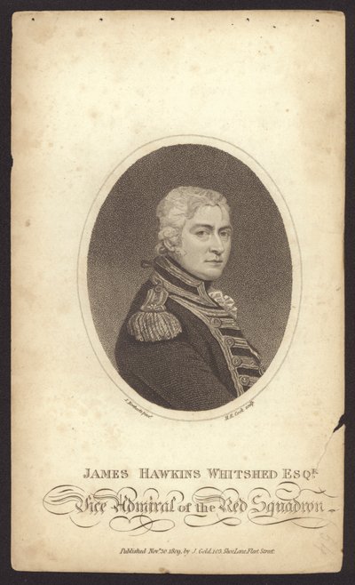 James Hawkins-Whitshed, almirante británico (grabado) de James (after) Northcote