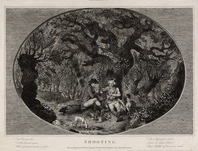 Disparo, grabado por Robert Pollard, publicado en 1784 de James (after) Pollard