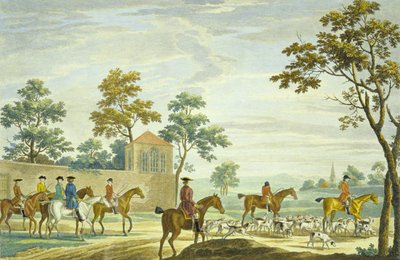 Saliendo por la mañana (grabado por P.C. Canot) de James (after) Seymour