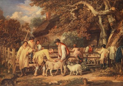 Esquila de ovejas, c.1820 de James (after) Ward