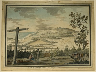 Vista de la Iglesia de Fairlight, cerca de Hastings, Sussex de James (attr. to) Lambert