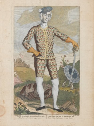 Príncipe Carlos Eduardo Estuardo (grabado coloreado) de James (c.1692 1767) (after) Wasdail