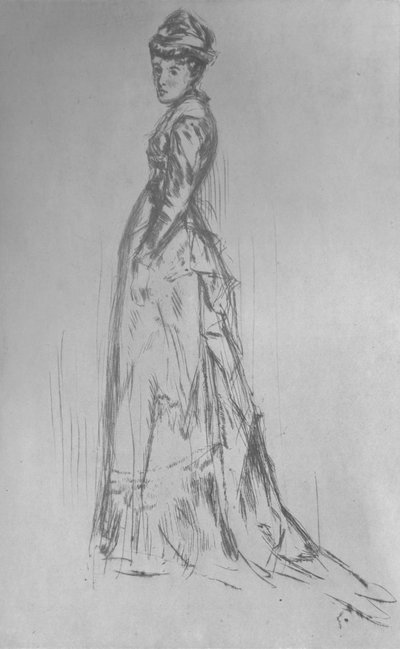 El vestido de seda, 1875, 1904 de James Abbott McNeill Whistler, Adam and Charles Black