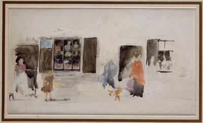 Una tienda de Bretaña con ventanas cerradas de James Abbott McNeill Whistler