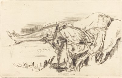 Un niño en un sofá, No.2 de James Abbott McNeill Whistler