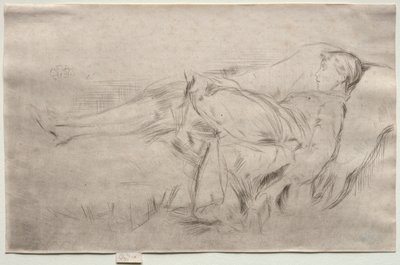 Un niño en un sofá, No. 2 de James Abbott McNeill Whistler