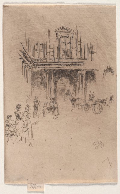 Una esquina del Palais Royal de James Abbott McNeill Whistler