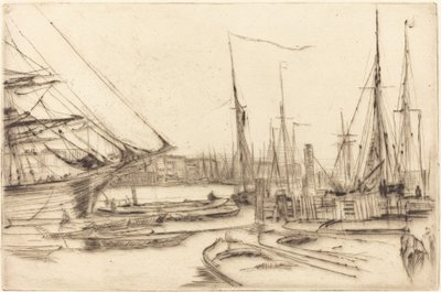 Un boceto de Billingsgate de James Abbott McNeill Whistler