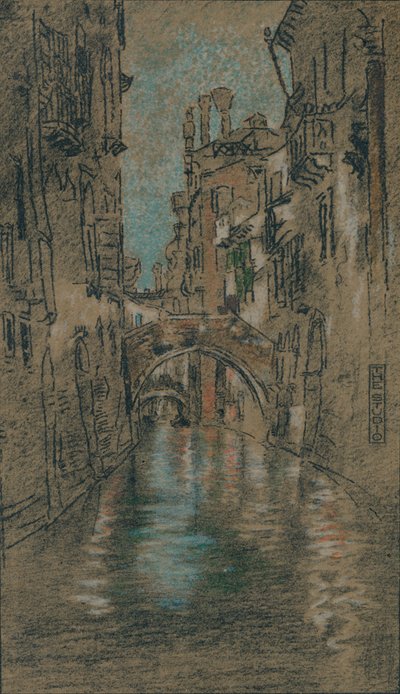 Un Canal Veneciano, c1880 de James Abbott McNeill Whistler