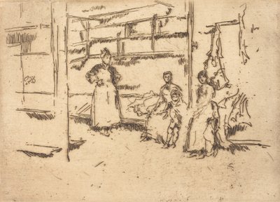 Después de la venta, Hounsditch, c. 1886-1888 de James Abbott McNeill Whistler
