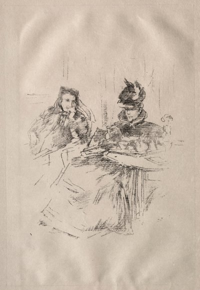 Té de la tarde, Sra. Phillips y Sra. Charles Whibley de James Abbott McNeill Whistler