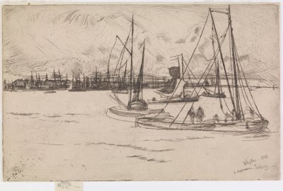 Ámsterdam, desde el Tolhuis, 1863 de James Abbott McNeill Whistler