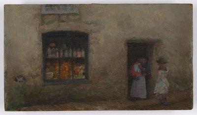 An Orange Note: Tienda de golosinas de James Abbott McNeill Whistler