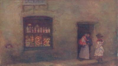 Una nota naranja: Tienda de dulces, 1884, 1904 de James Abbott McNeill Whistler