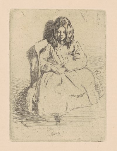 Annie, Sentada, 1858-1859 de James Abbott McNeill Whistler