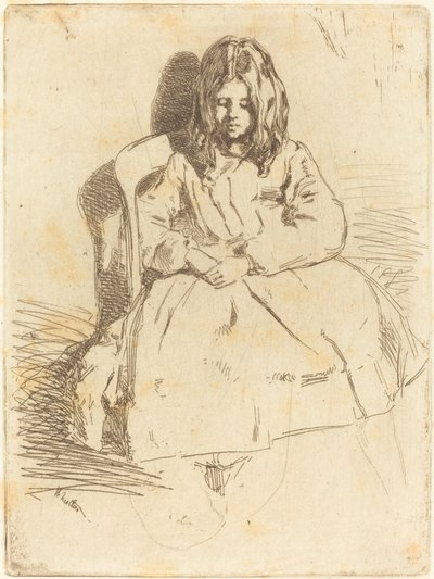 Annie Sentada, 1858 de James Abbott McNeill Whistler