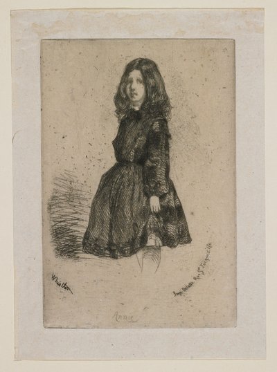 Annie, de Doce aguafuertes del natural de James Abbott McNeill Whistler