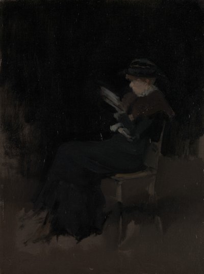Arreglo en negro: niña leyendo de James Abbott McNeill Whistler