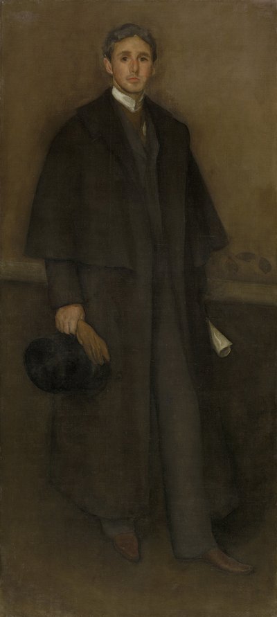 Arreglo en color carne y marrón: Retrato de Arthur Jerome Eddy, 1894 de James Abbott McNeill Whistler