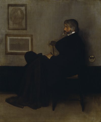 Arreglo en gris y negro, nº 2: Retrato de Thomas Carlyle (1795-1881) 1872-73 (óleo sobre lienzo) de James Abbott McNeill Whistler