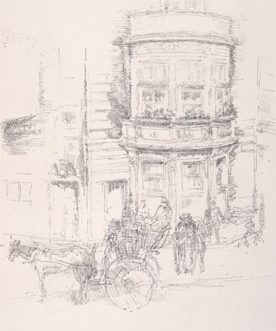 Parte trasera del Teatro Gaiety de James Abbott McNeill Whistler
