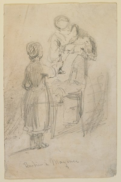 Barbero en Maguncia, 1858 de James Abbott McNeill Whistler