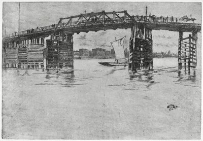Puente de Battersea, Londres, siglo XIX 1904 de James Abbott McNeill Whistler