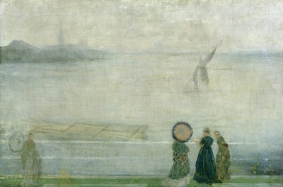 Battersea Reach desde Lindsey Houses, c.1864-71 de James Abbott McNeill Whistler