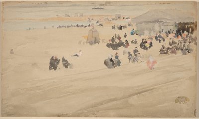 Escena de playa, probablemente 1885 (acuarela) de James Abbott McNeill Whistler