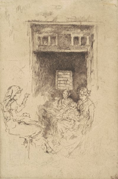 Ensartadores de Cuentas, 1880 de James Abbott McNeill Whistler